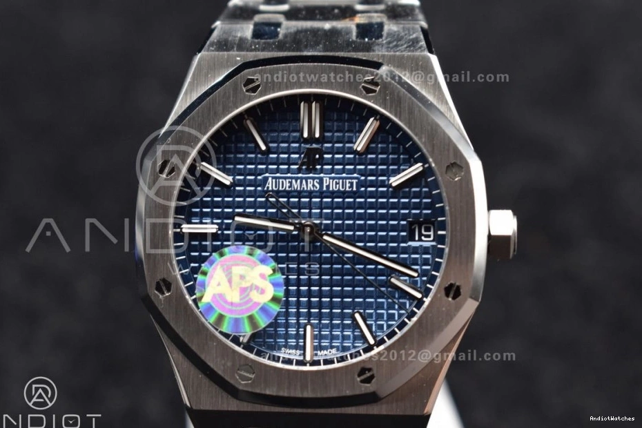 Royal on Bracelet SS Super SS Clone 15500 1:1 Oak APSF Blue Textured 41mm 445 Best Lightweight Dial A4302 Edition 1011